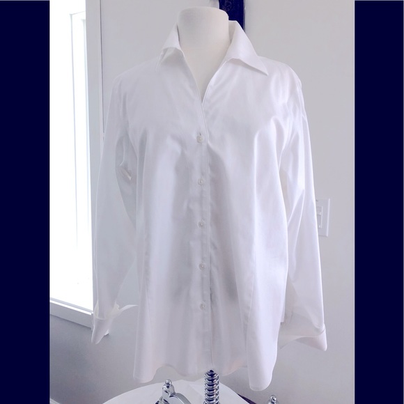 Jones New York Tops - 16W JONES NEW YORK PLUS White Shirt